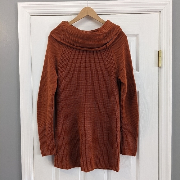 4/$25The Limited Burnt Orange Cowl Neck Sweater - Sz S - Picture 3 of 6